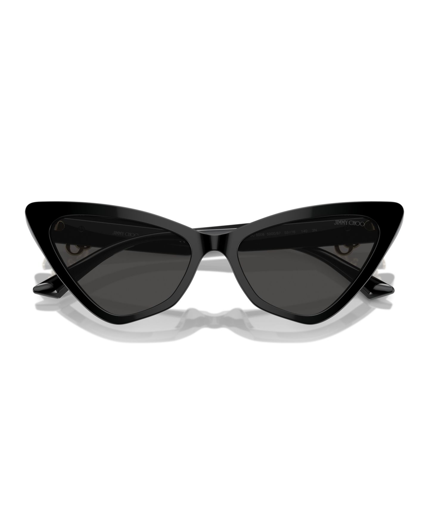 Женские солнцезащитные очки Jimmy Choo Sunglasses, JC5008, цвет: Чёрный — фото 10