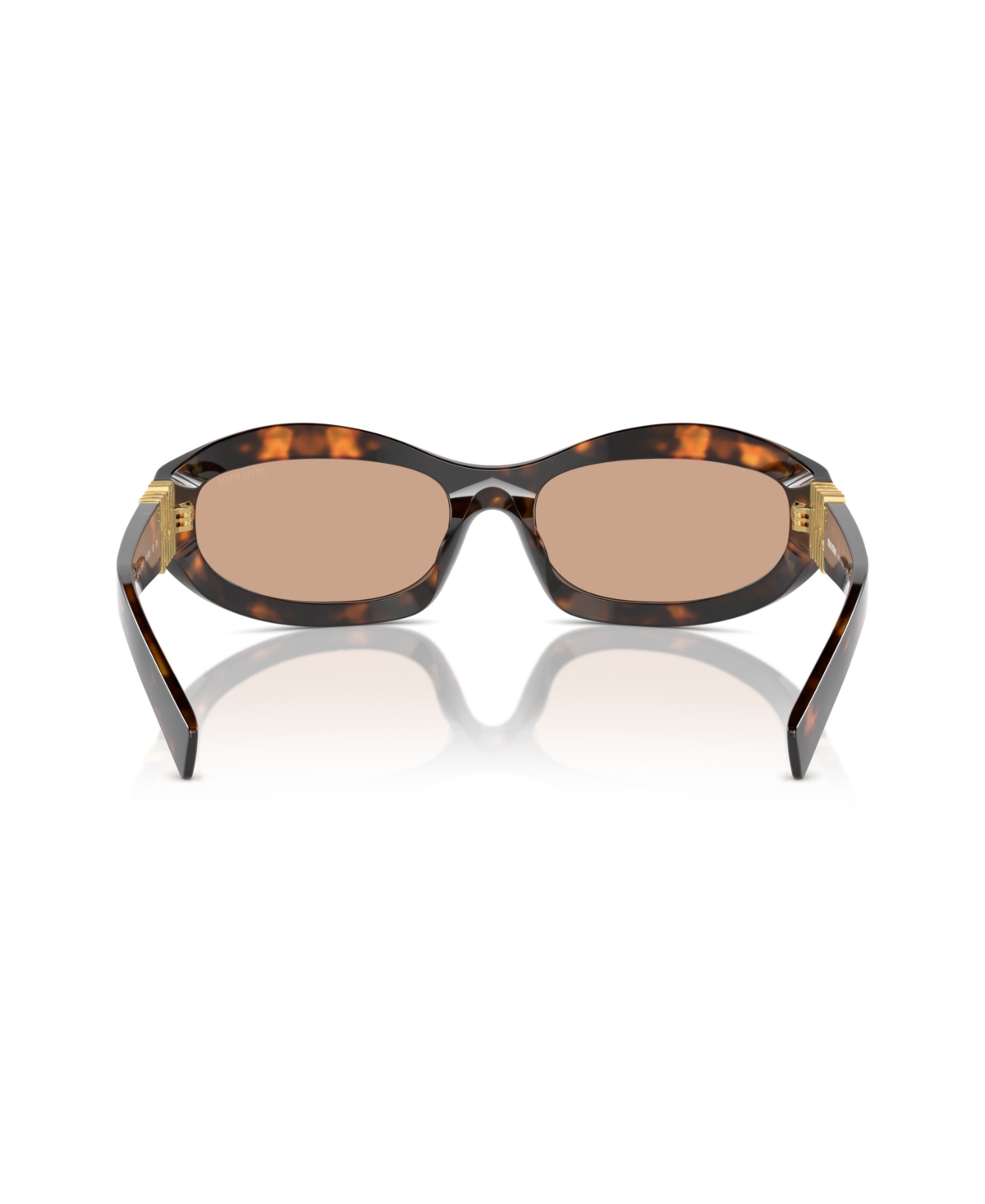 Miu Miu Woman Sunglasses Mu 14zs In Dark Brown