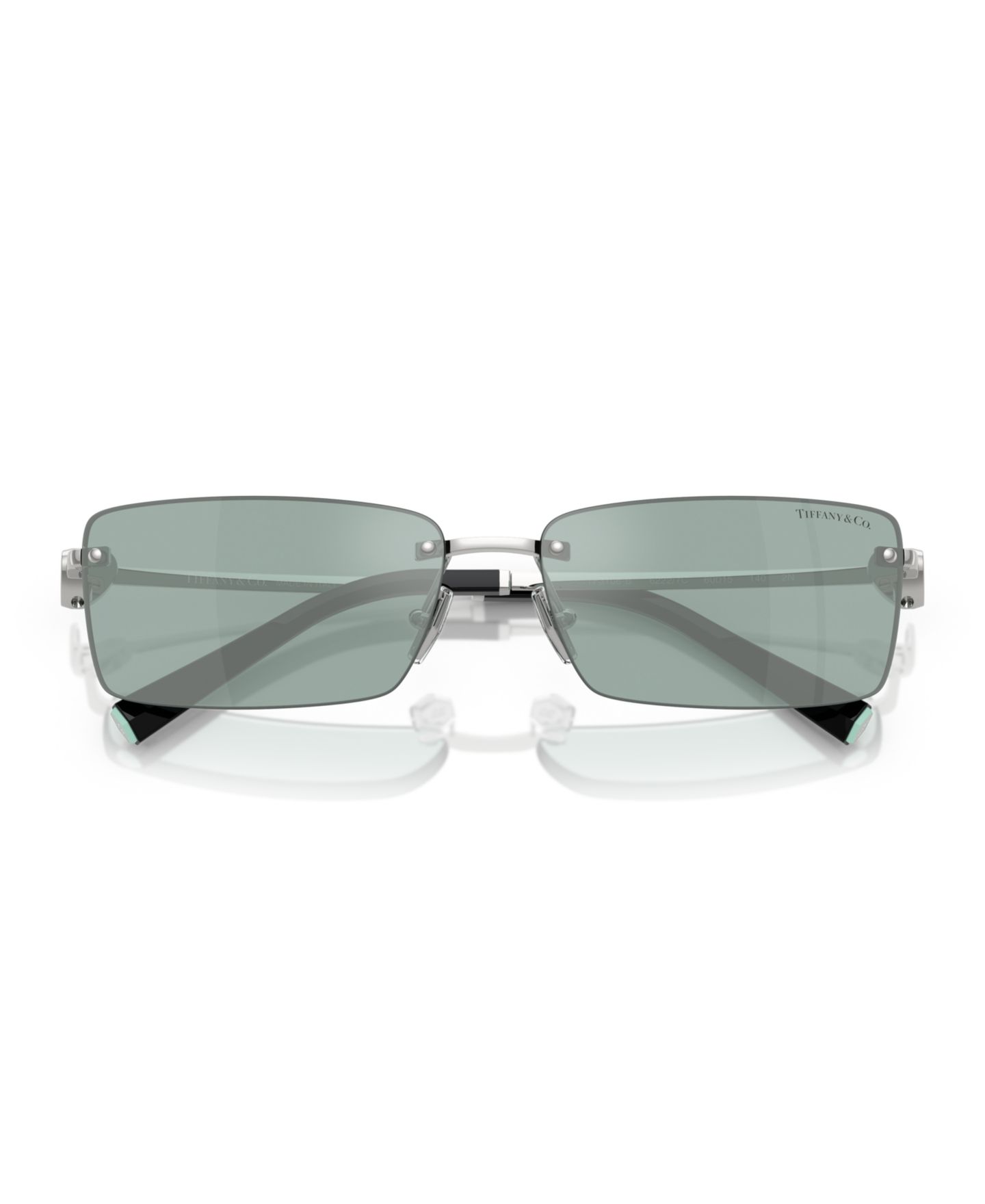 Солнцезащитные очки Tiffany & Co. Unisex Round Sunglasses, TF3108B, цвет: Серебряный — фото 5