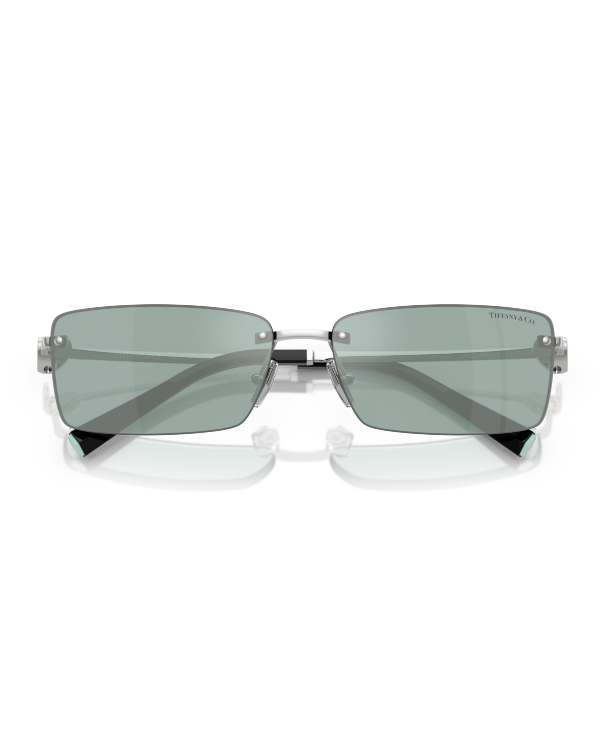 Tiffany & Co Rectangular Sunglasses In Silver