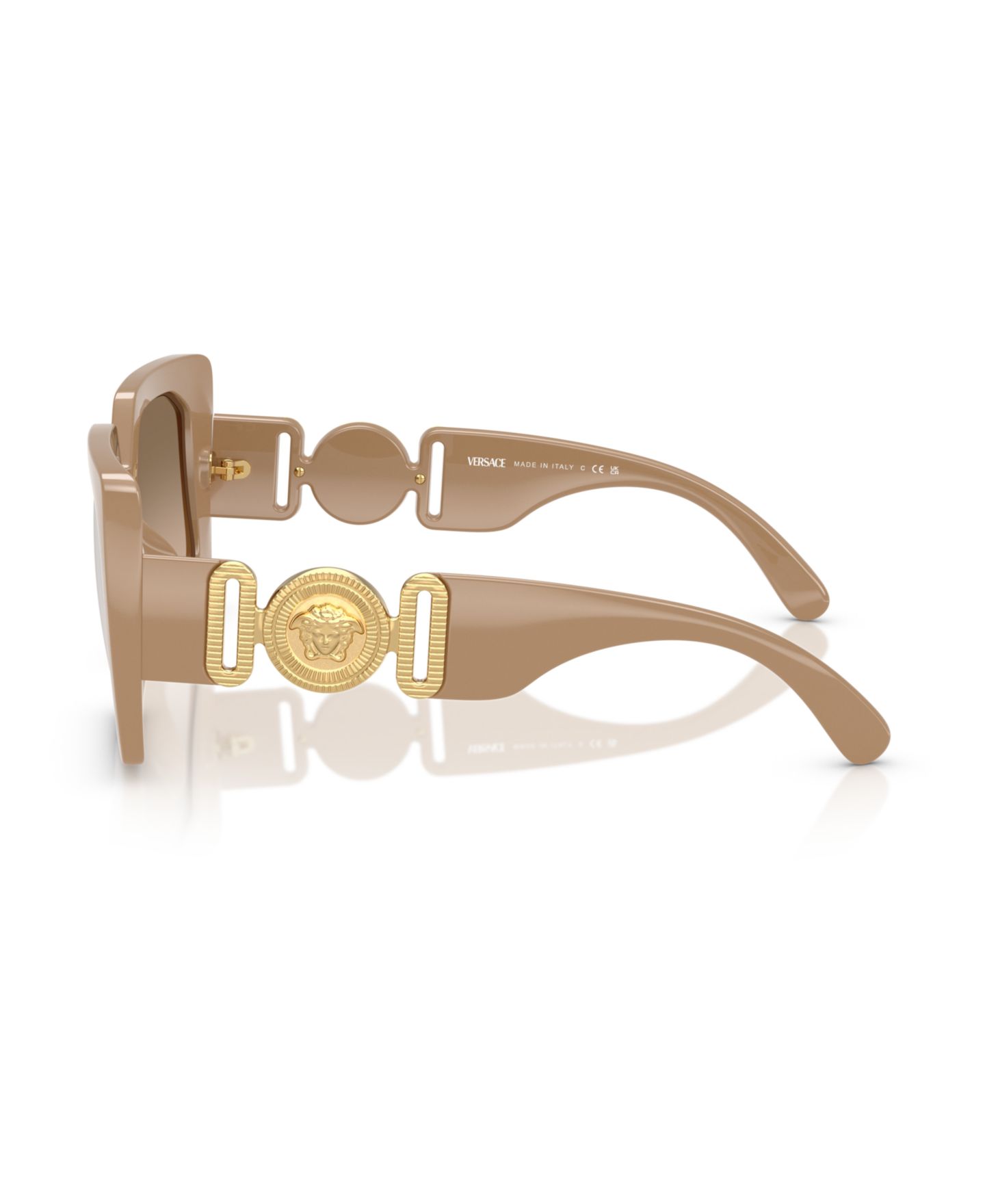 Женские солнцезащитные очки Versace Sunglasses VE4478U, цвет: Бежевый — фото 2