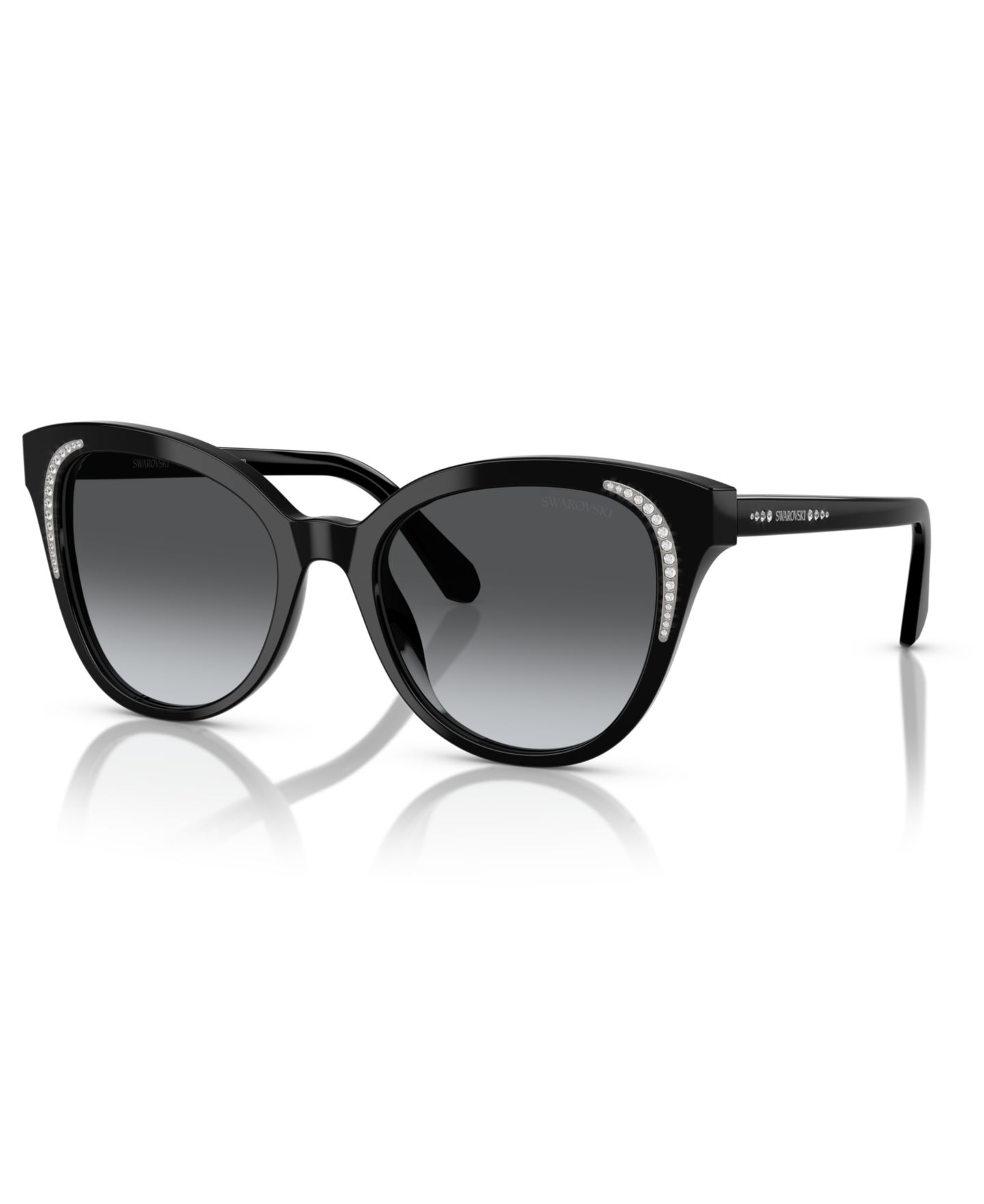 Женские солнцезащитные очки Swarovski Polarized Sunglasses SK6031, цвет: Чёрный — фото 1