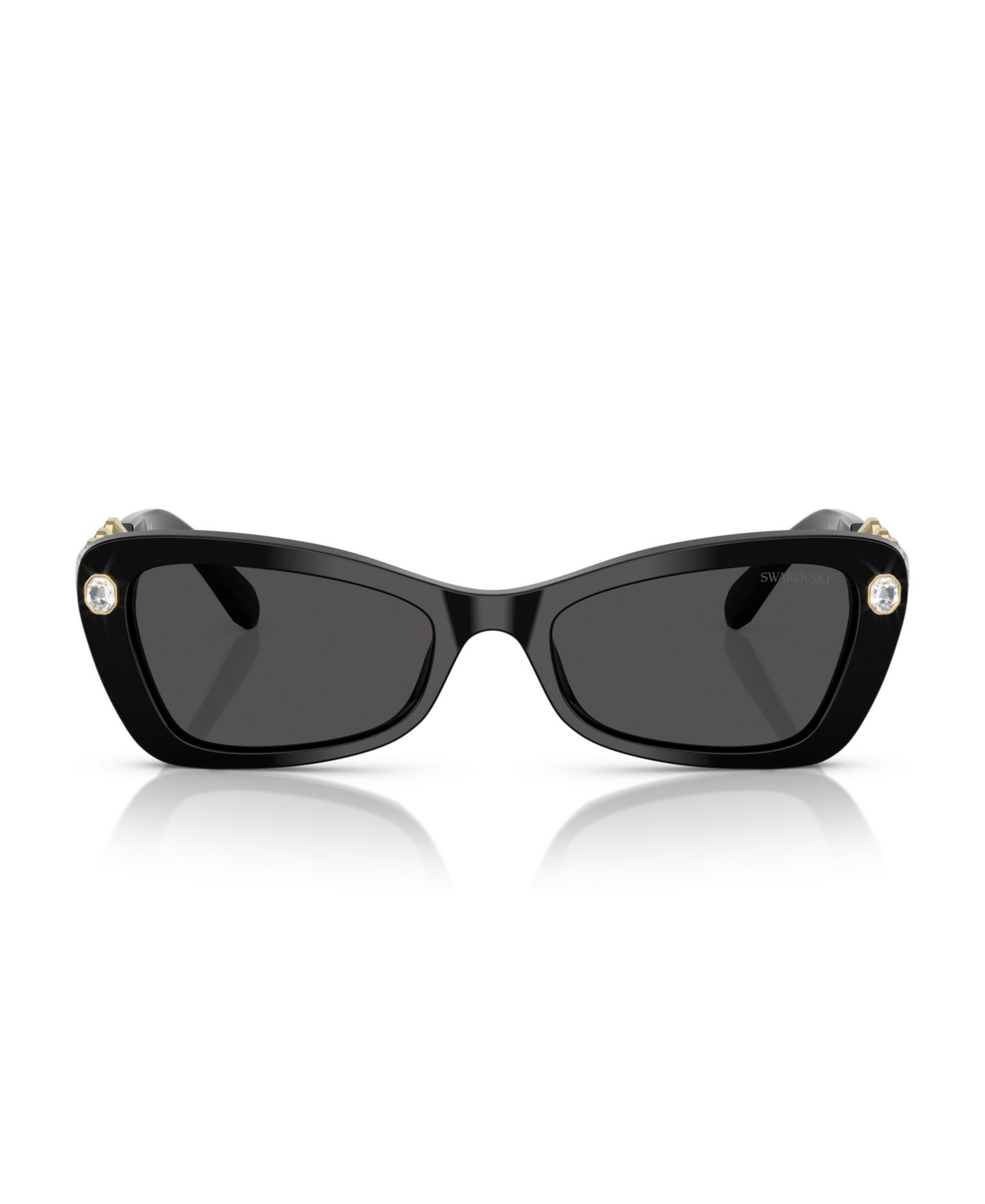 Женские солнцезащитные очки Swarovski Sunglasses SK6033, цвет: Чёрный — фото 2