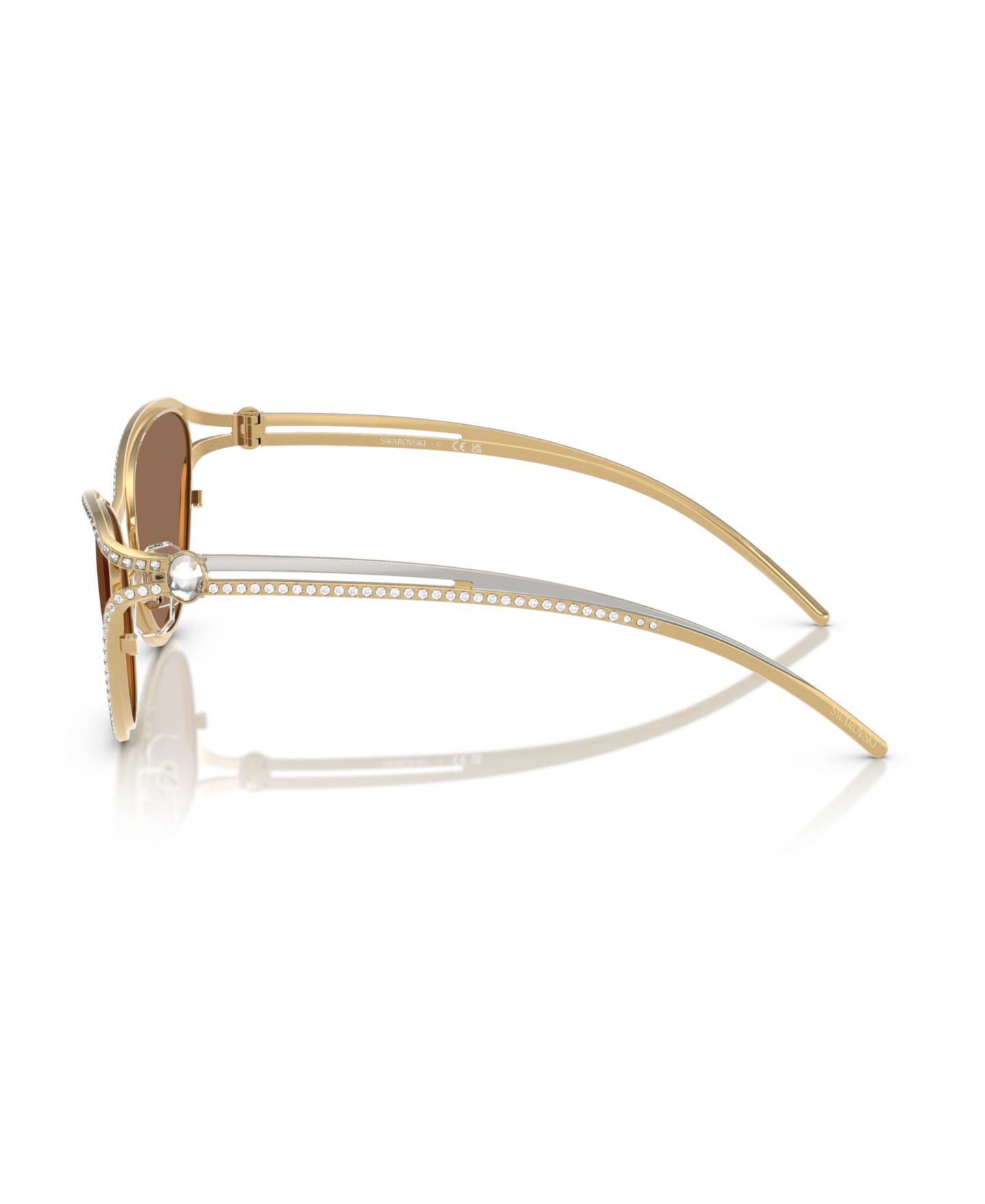 Женские солнцезащитные очки Swarovski Sunglasses SK7025, цвет: Золотой — фото 3