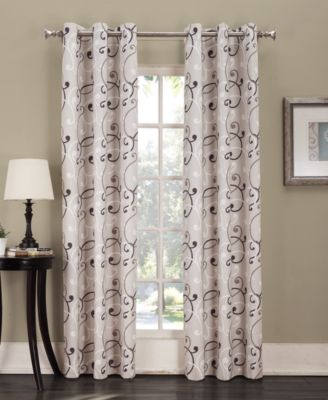 No. 918 Lichtenberg Sarina Printed Grommet Curtain 48" X 84" Panel - Macy's