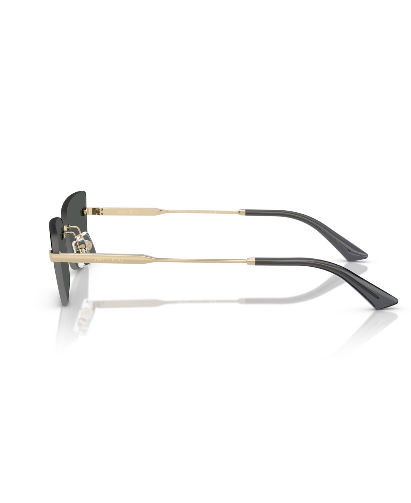Женские солнцезащитные очки Jimmy Choo Sunglasses JC4012, цвет: Бледный золотой — фото 3