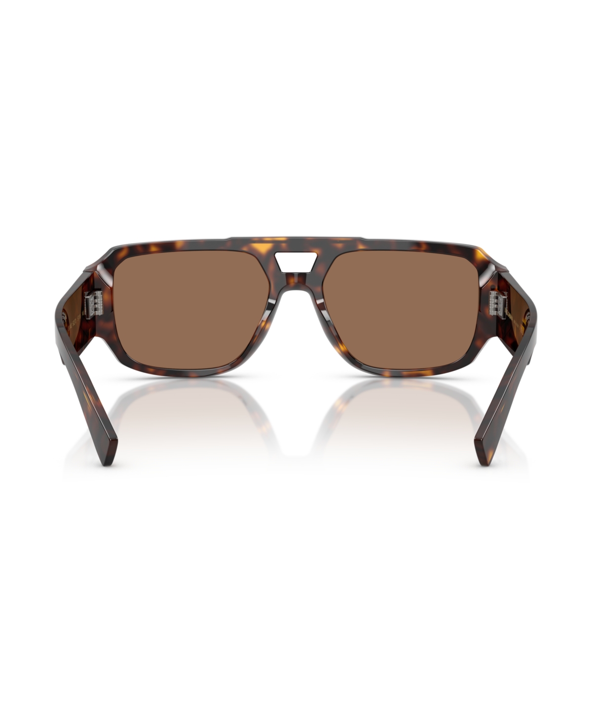 Dolce & Gabbana Tortoiseshell-pattern Logo-plaque Sunglasses In Brown