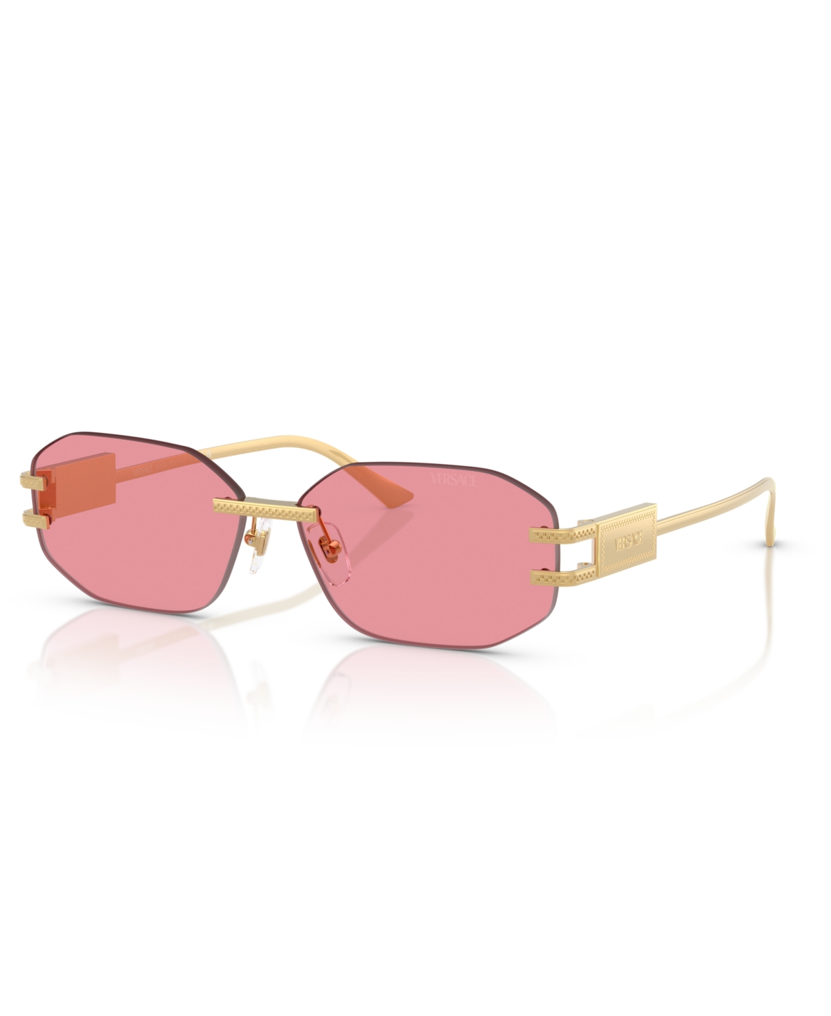 Versace Ve2274 Sunglasses In Gold,pink