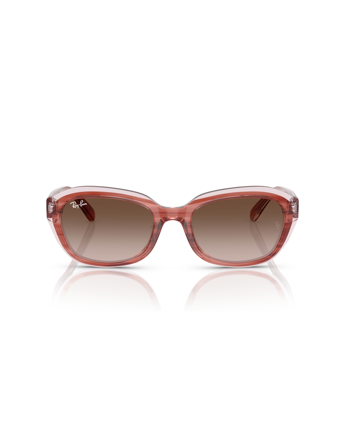 Ray-ban Jr Sunglasses, Rb9081s Kids Rb9081s In Striped Violet On Transparent Violet