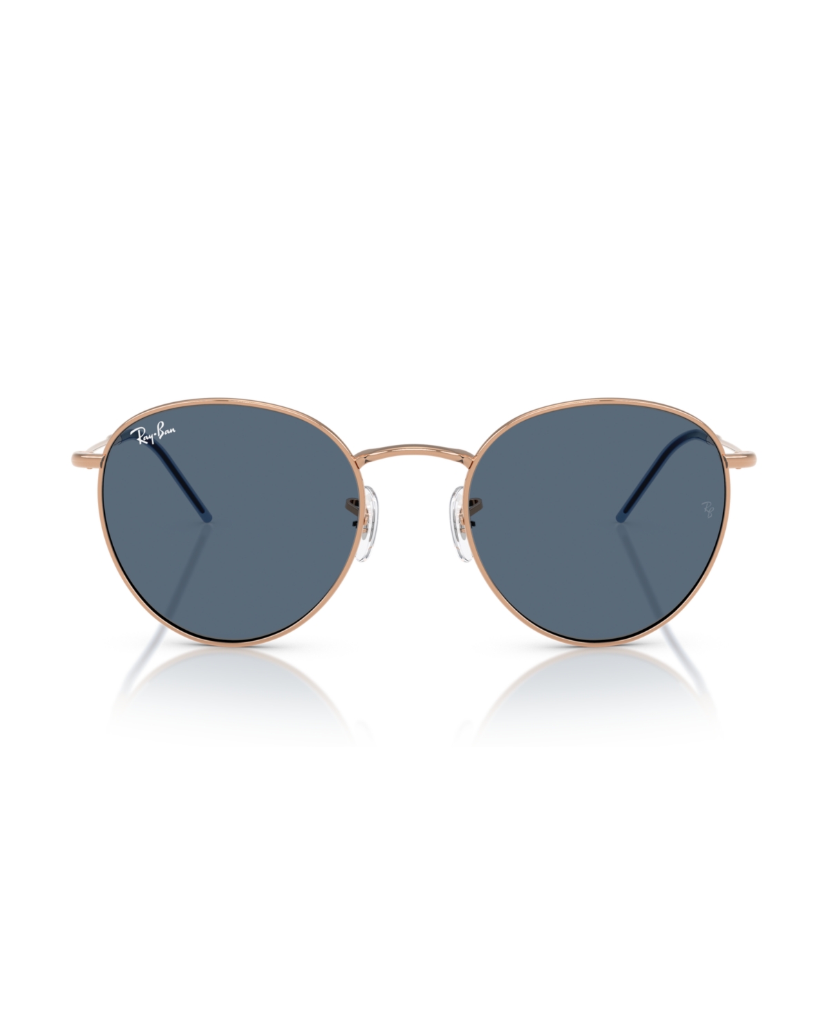 Ray Ban Unisex Round Reverse Sunglasses, Rbr0103s In Rosegold