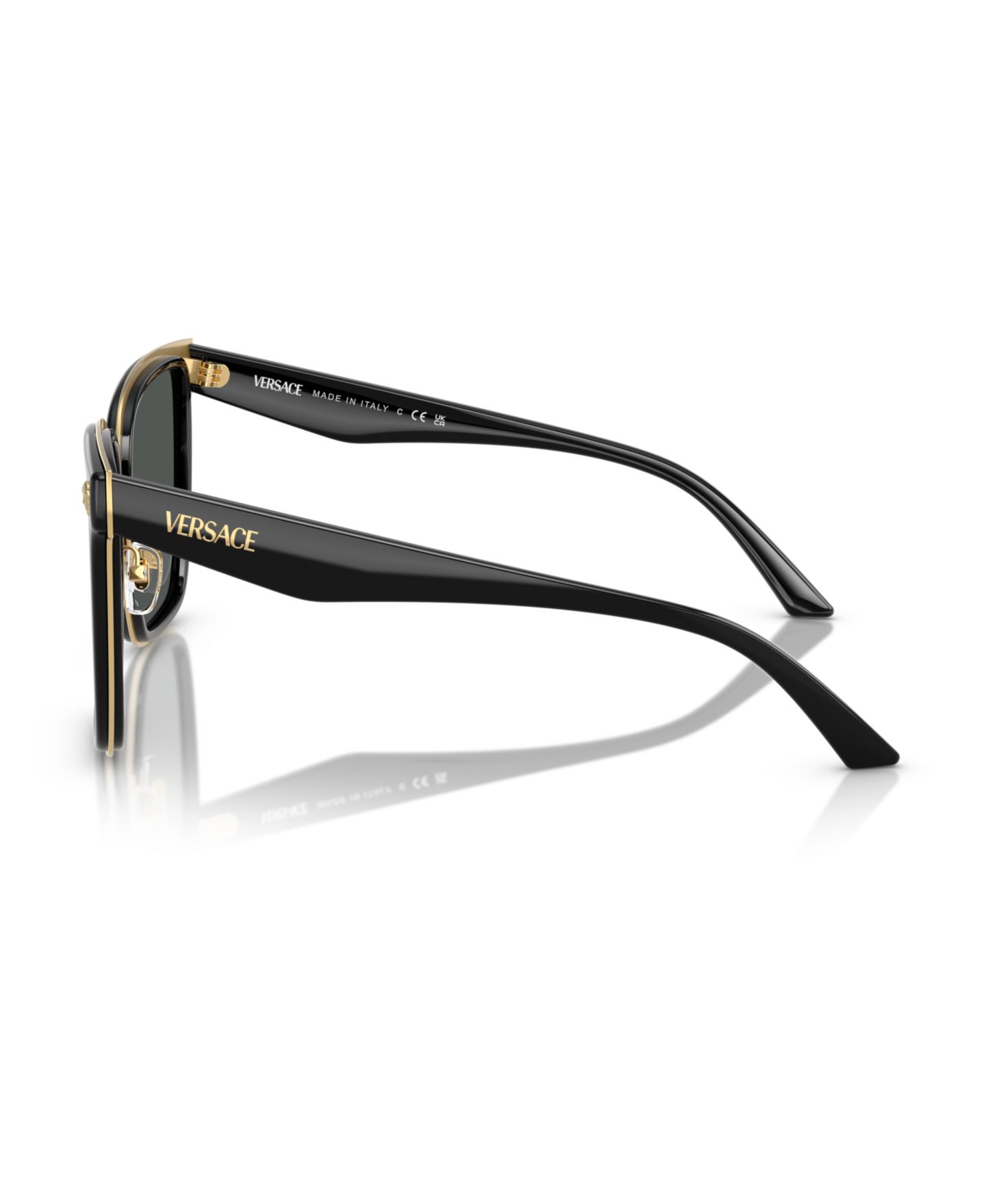 Женские солнцезащитные очки Versace Sunglasses VE2278D, цвет: Чёрный — фото 3