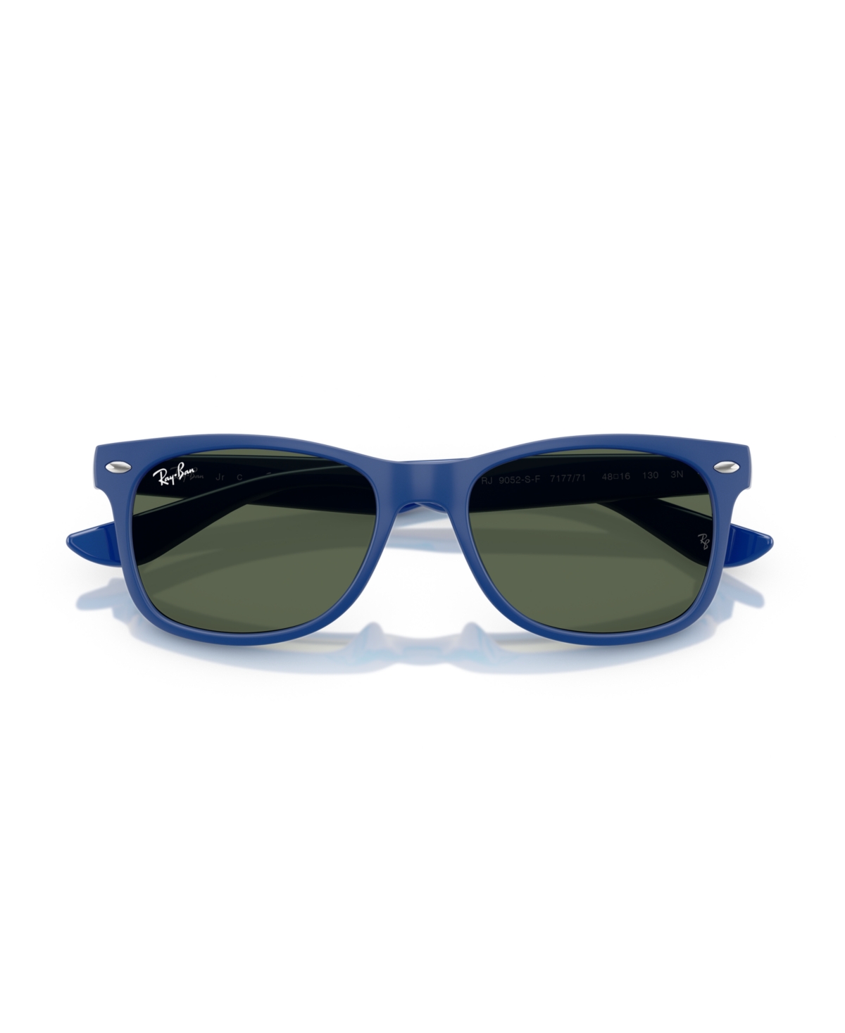 Ray-ban Jr Sunglasses, Junior New Wayfarer Kids Rb9052sf In Rubber Blue