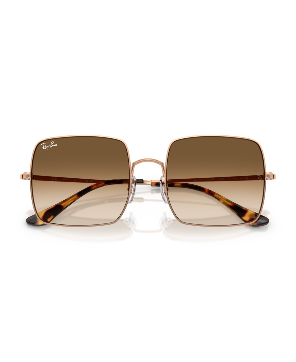 Ray Ban Women's Sunglasses, Square Rb1971 In Rosegold