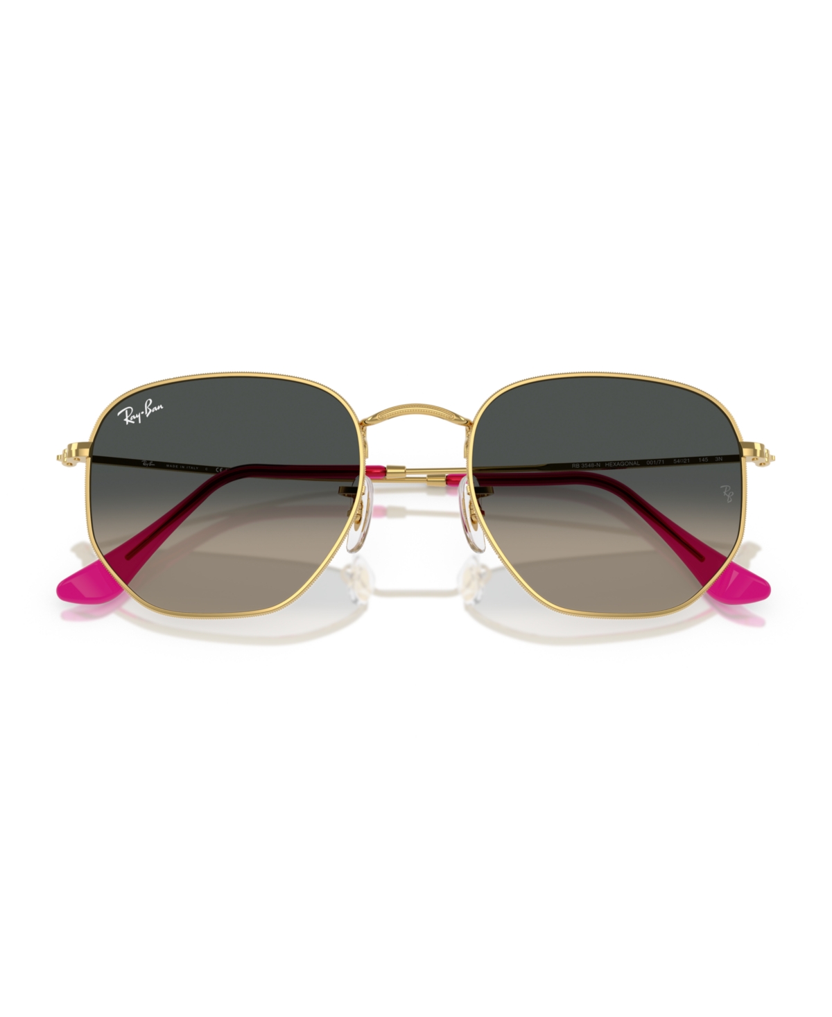 Ray Ban Unisex Sunglasses, Hexagonal Rb3548n In Silver