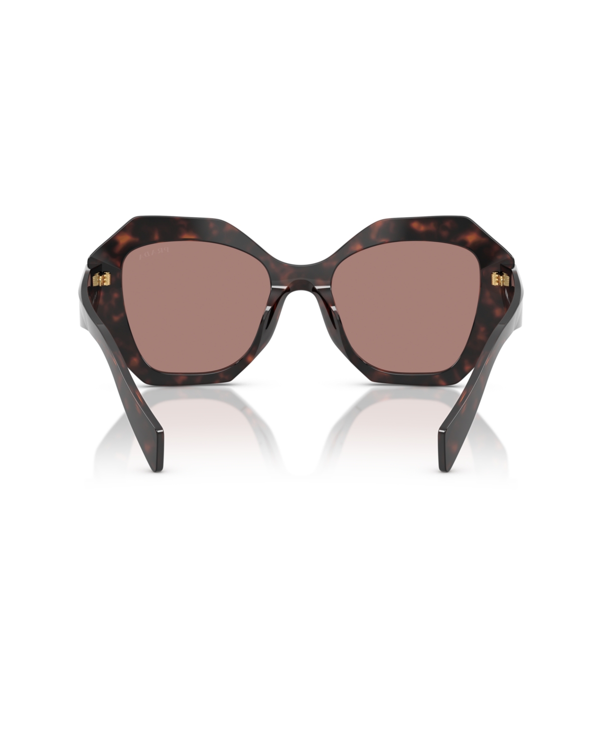Prada 53mm Gradient Irregular Sunglasses In Root Tortoise