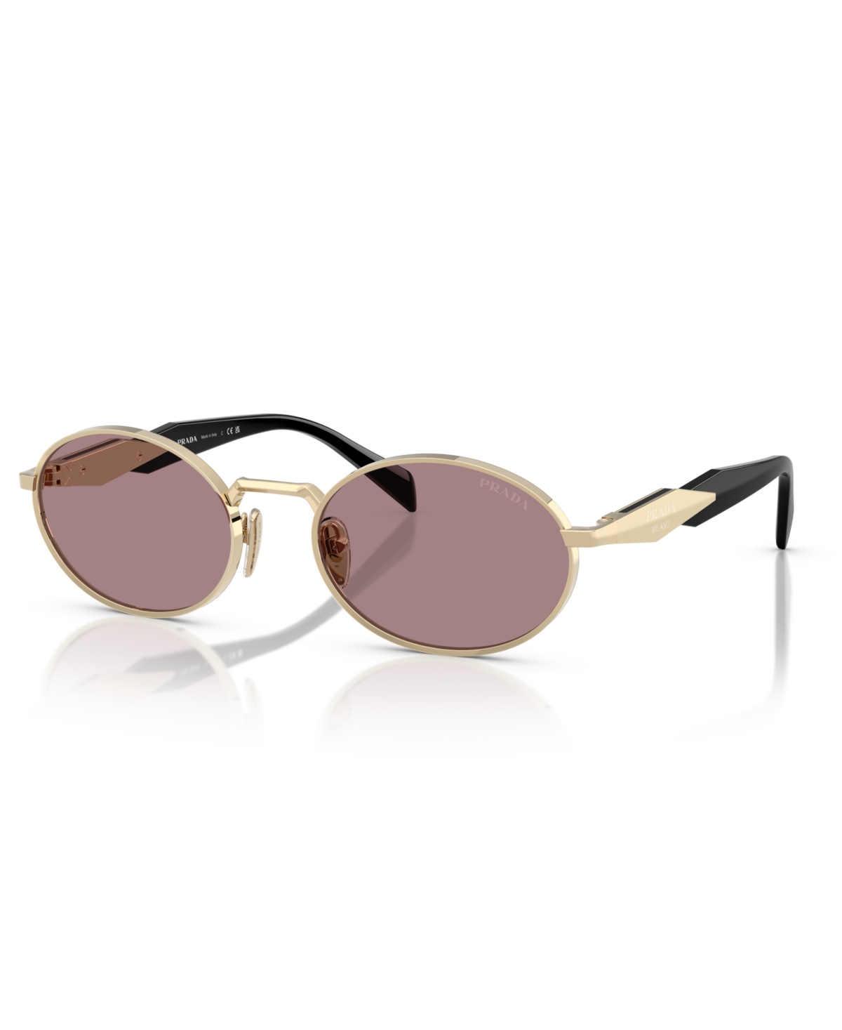 Prada Metal Pr65zs Sunglasses In Gold Brown