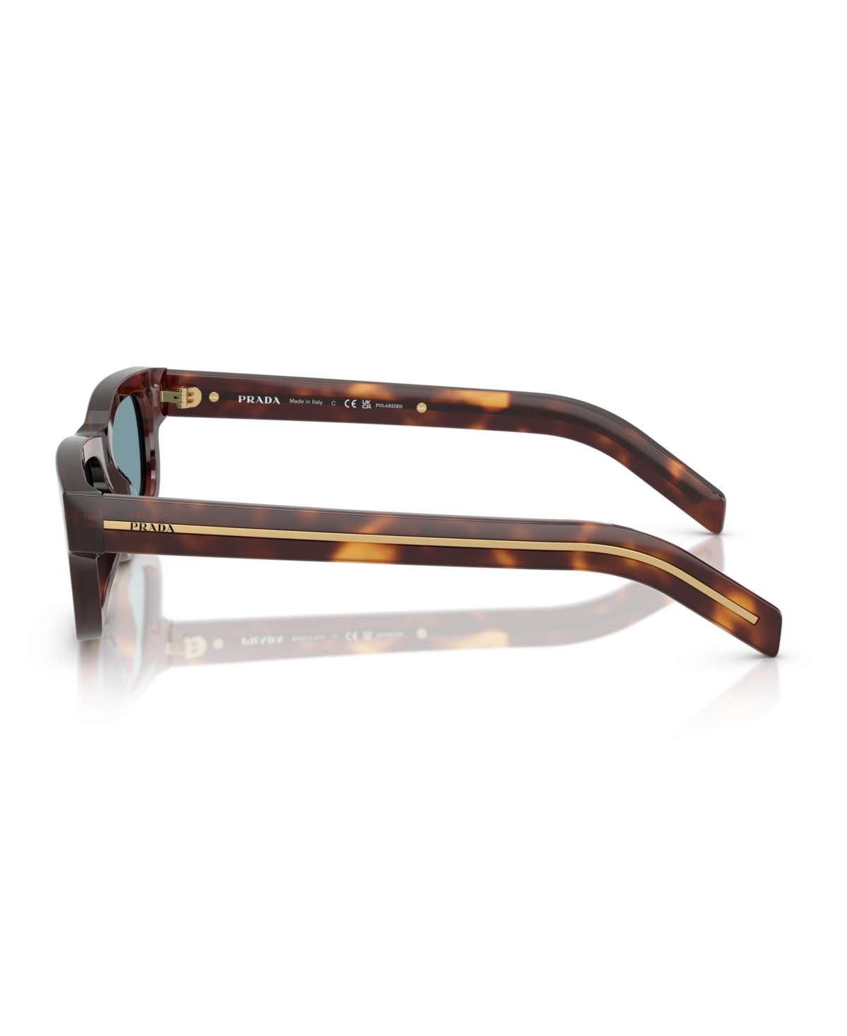 Shop Prada Men's Polarized Sunglasses Pr B11sf In Classic Tortoise