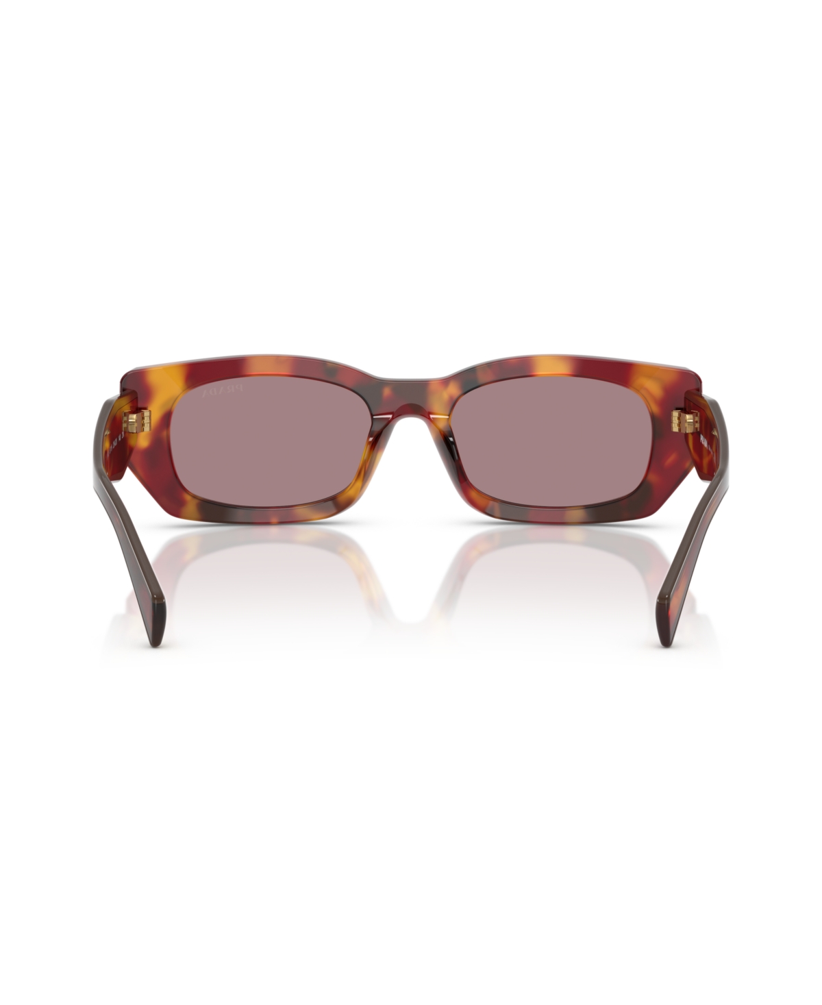Prada Acetate Prb05s Sunglasses In Poppy Tortoise