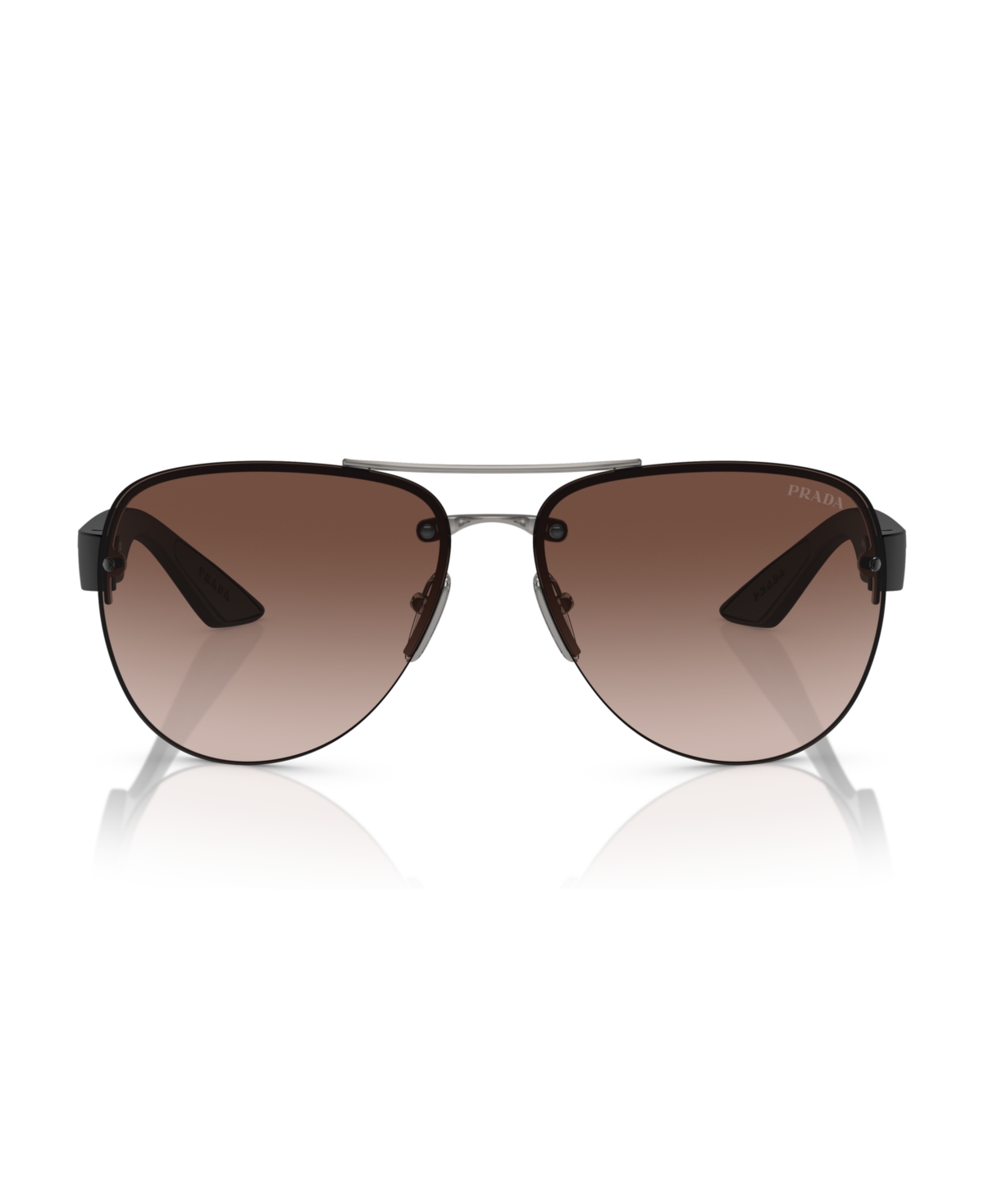 Prada Linea Rossa Man Sunglasses Ps 55ys In Brown