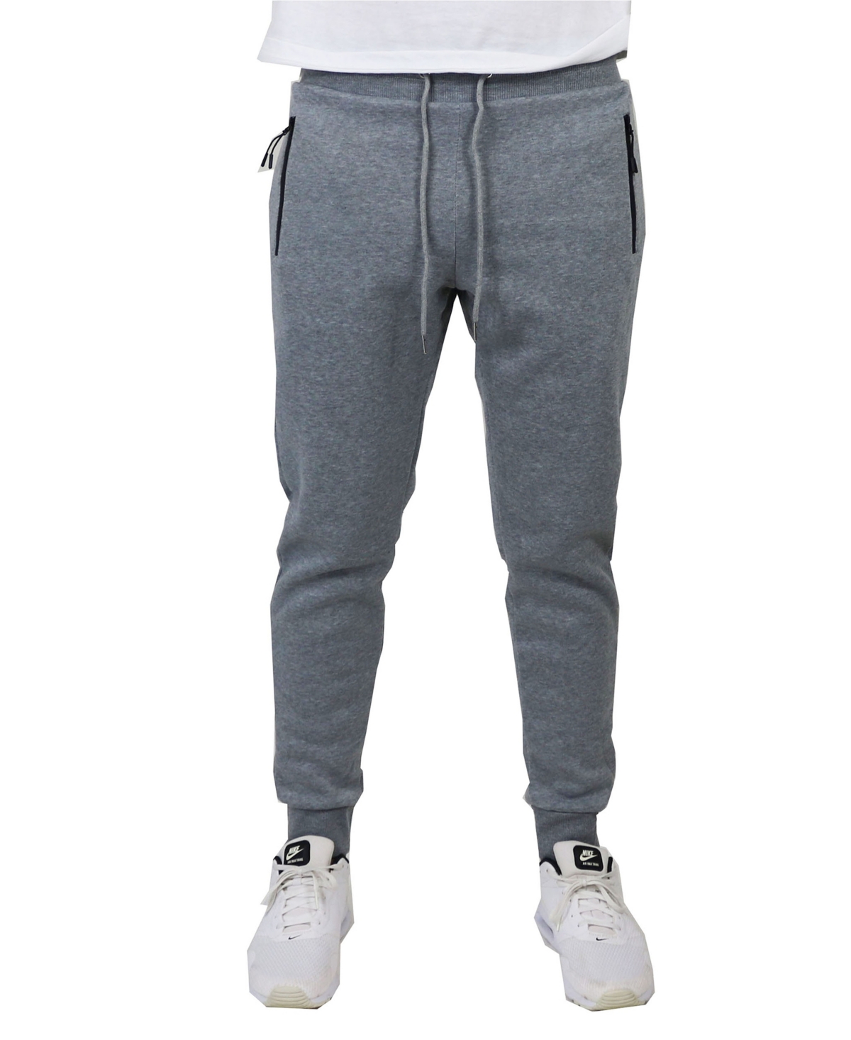 Galaxy By Harvic Men's Pro Star Slim Fit Fleece Lined Jogger Sweatpants