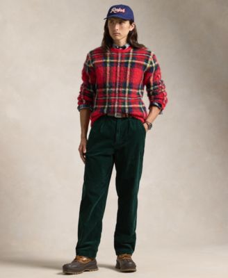 Lauren Ralph Lauren Men's Corduroy Pleated Pants, Crimson, 36w x 32L main image 1