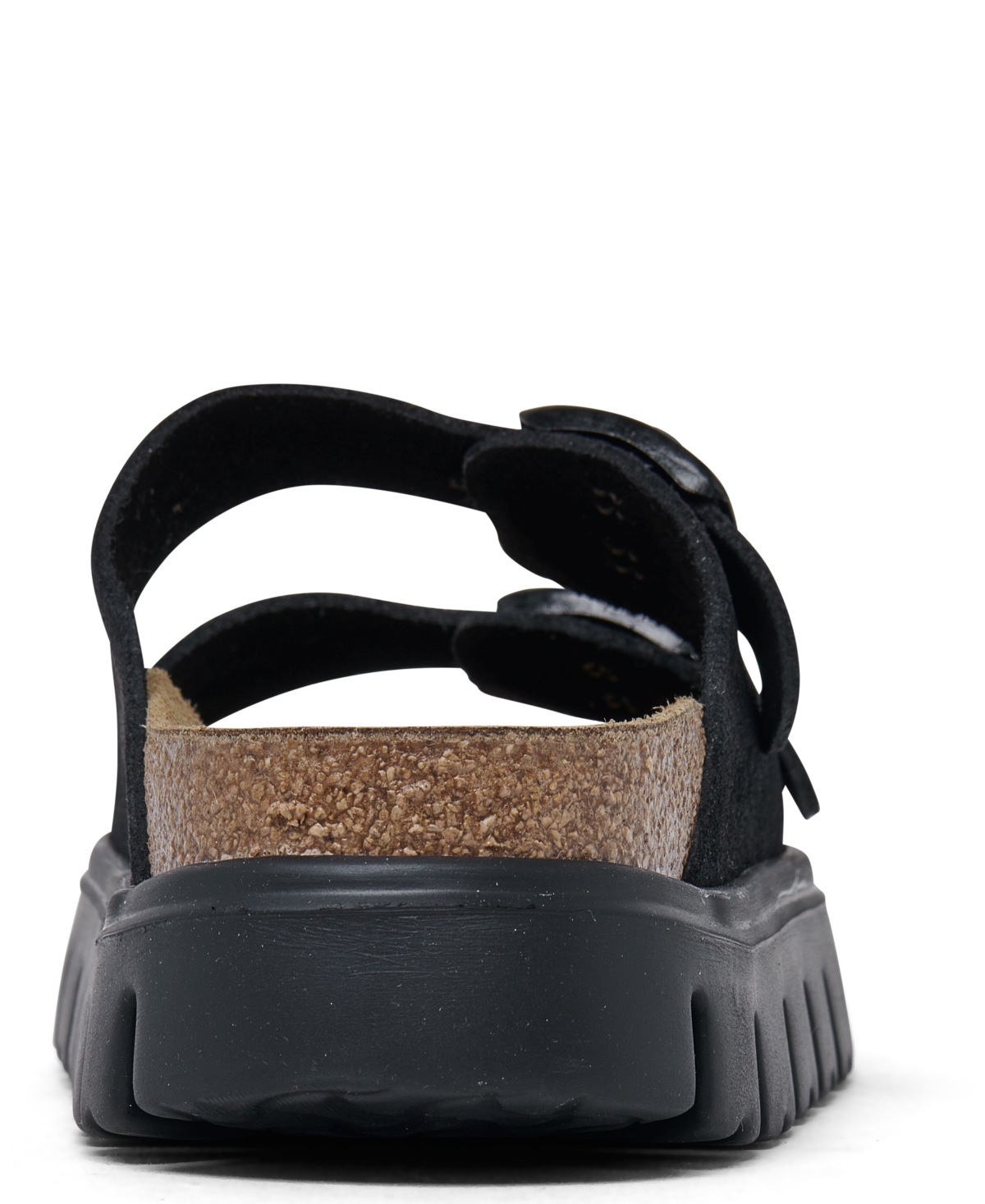 Shop Birkenstock Papillio By  Women's Arizona Chunky Suede Leather Platform Sandals From Finish Line In Black
