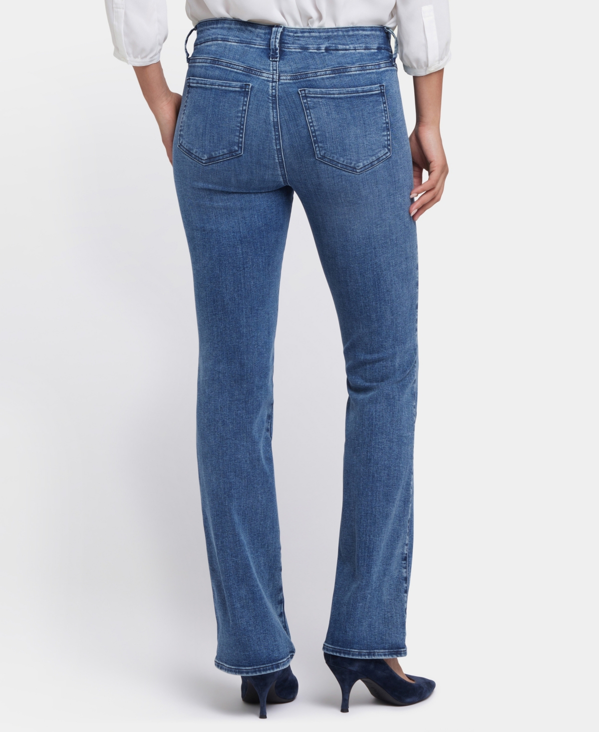 Nydj Callie Womens Tummy Slimming Denim Straight Leg Jeans In Caliente