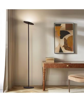 Sky 63" Super Bright LED Torchiere Modern Floor Lamp with Adjustable Head