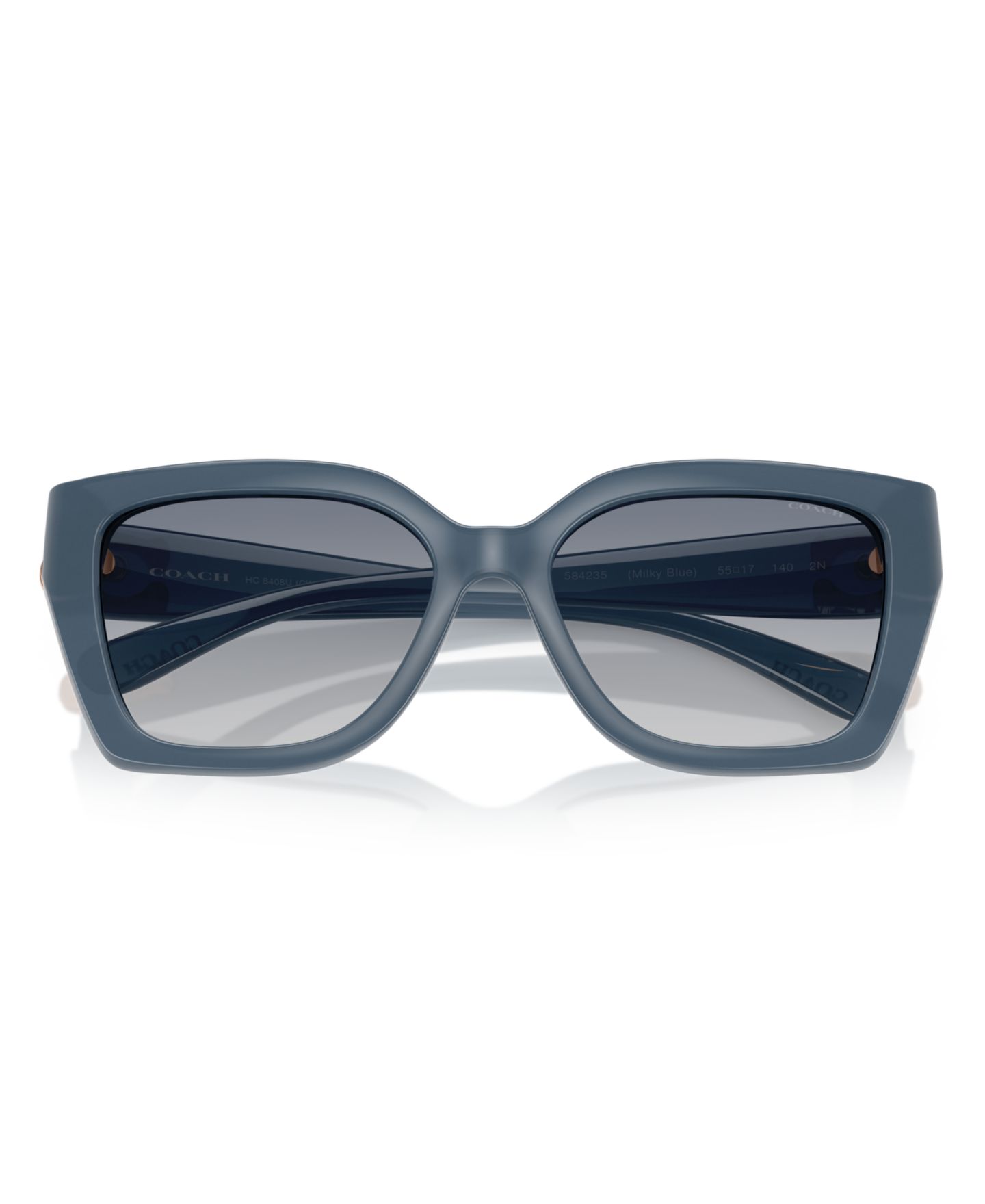 Женские солнцезащитные очки COACH Square Sunglasses, CW195 HC8408U, цвет: Синий — фото 4