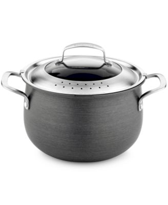 Belgique - Hard Anodized 6-Qt. Strainer Lid Stockpot