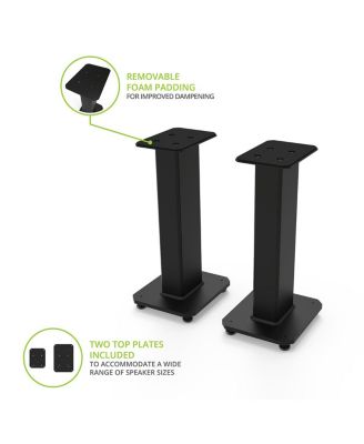 SX22 22" Tall Fillable Speaker Stands with Isolation Feet