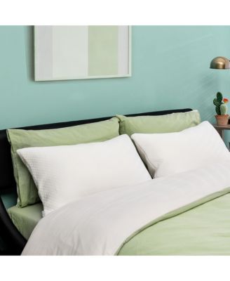 2Pack Shredded Memory Foam Bed Pillows Bamboo Rayon Cooling Cover 28''x18''