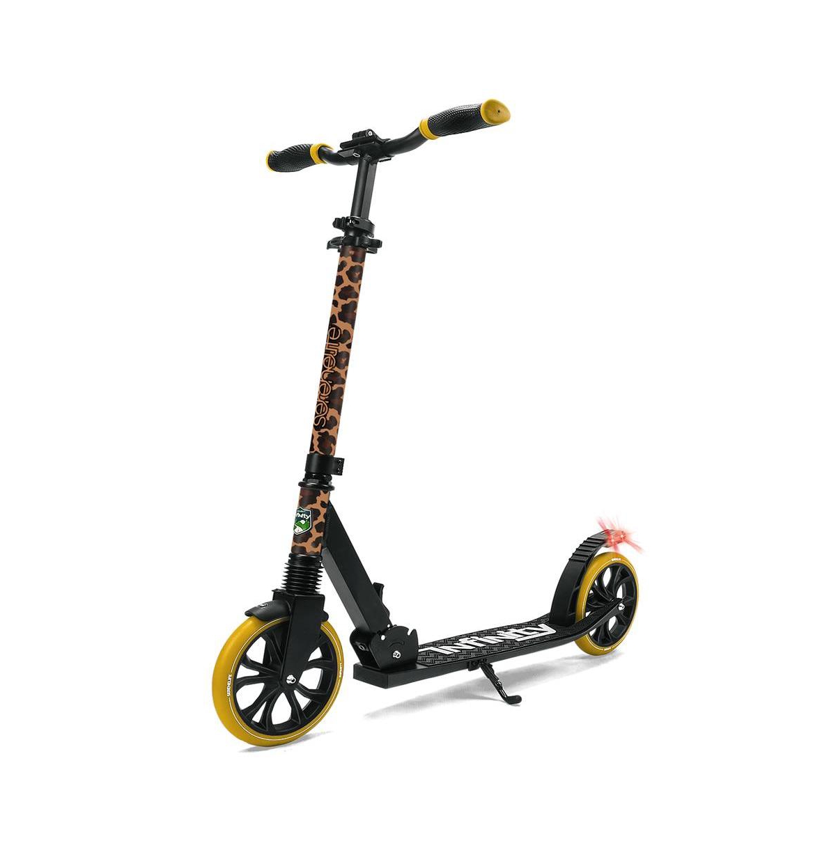 SereneLife Lightweight and Foldable Kick Scooter - Adjustable Scooter for Teens and Adult, Alloy Deck with High Impact Wheels
