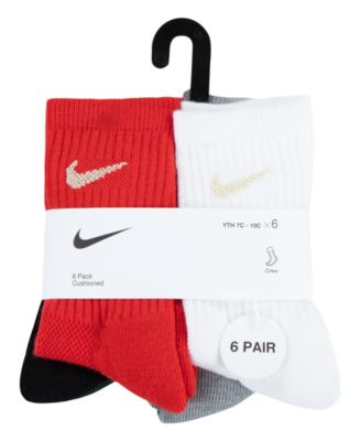 Little Kids Holiday Crew Socks, 6-Pack