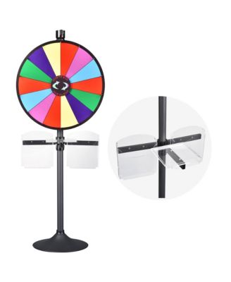 Brochure Holder for Dual Use Prize Wheel Clear Acrylic Display Stand Tradeshow