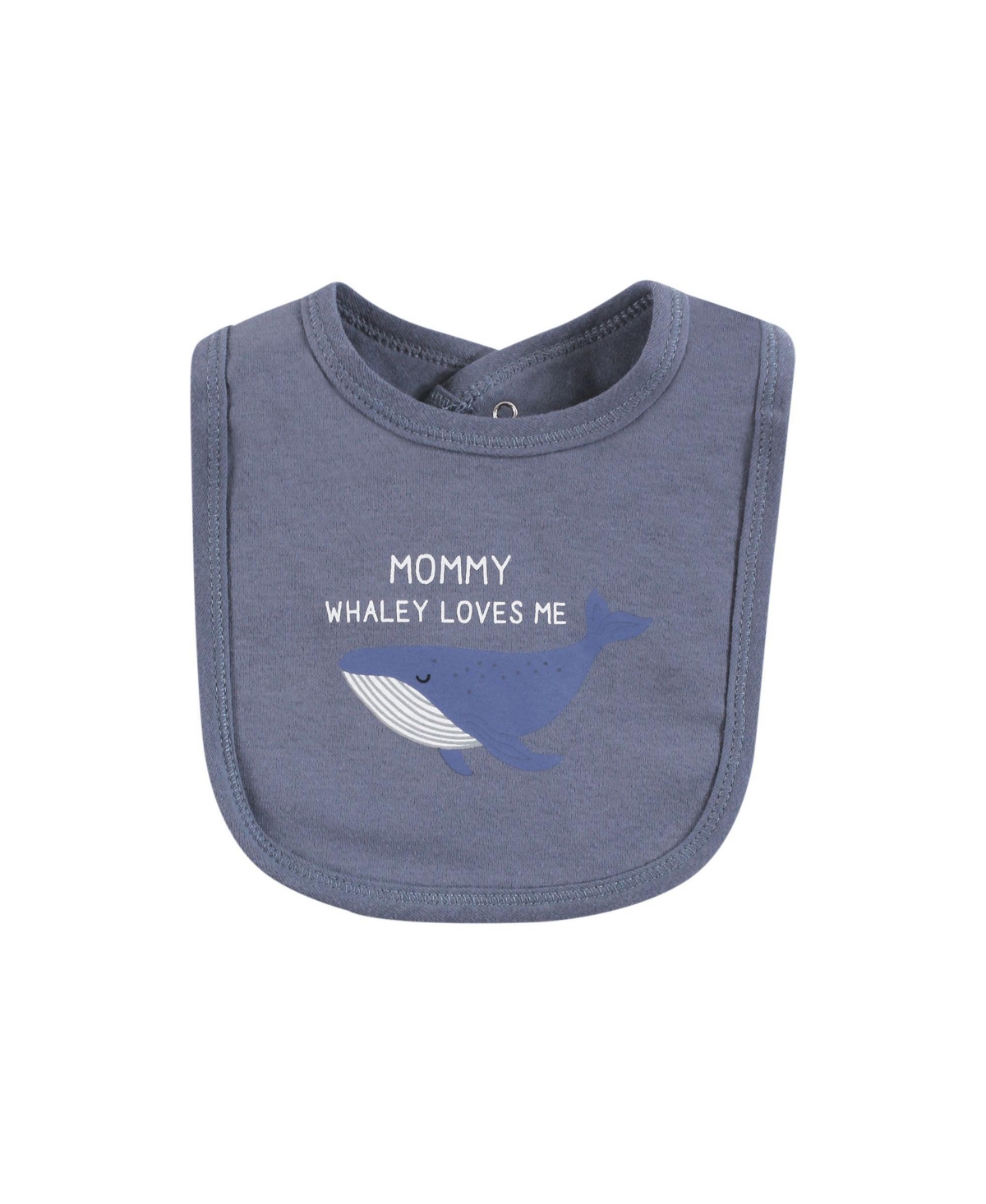 Touched by Nature Infant Boy Organic Cotton Bibs, One Size - Mystic sea