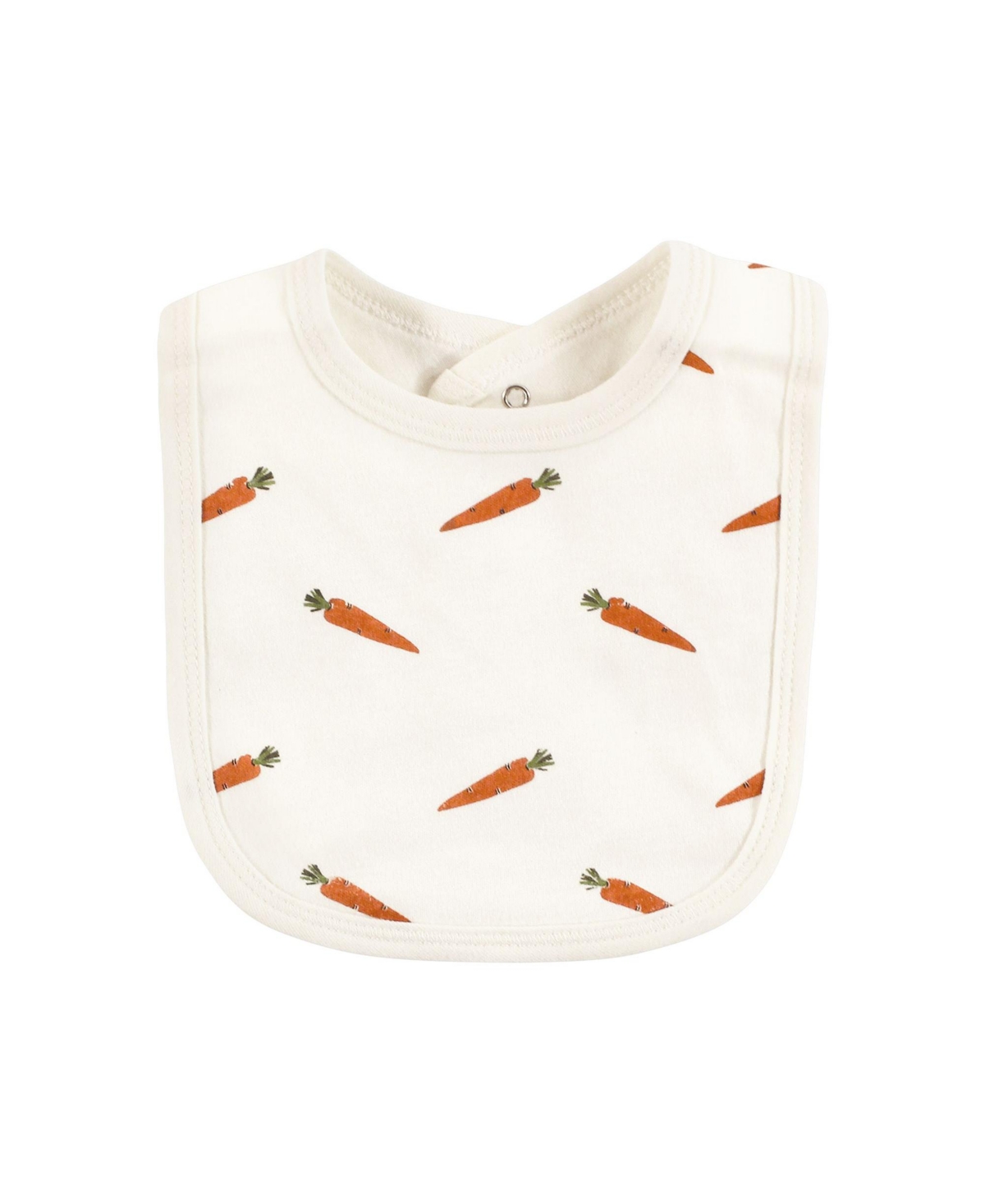 Touched by Nature Unisex Baby Organic Cotton Bibs, Fruits And Veggies, One Size - Fruits and veggies