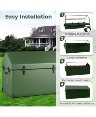 Waterproof Outdoor Storage Box with Ventilated Window  Adjustable Snap