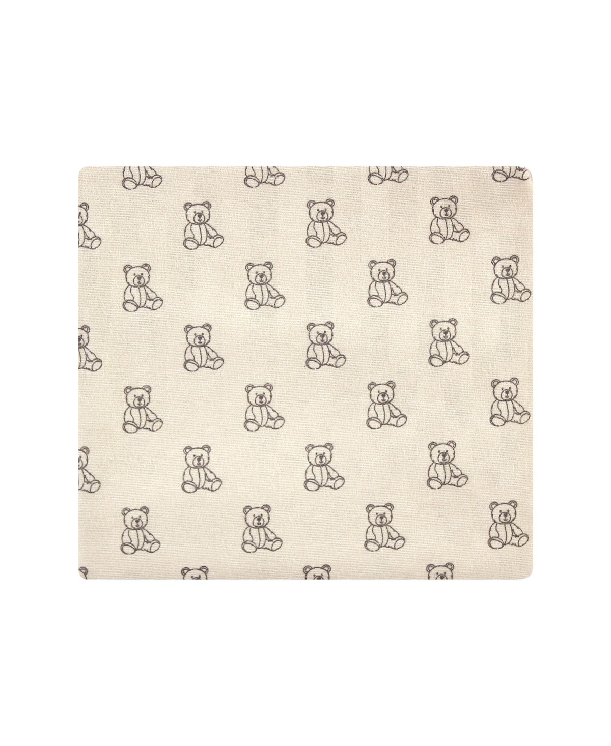 Hudson Baby Infant Boy Cotton Rich Flannel Receiving Blankets, One Size - Teddy bears