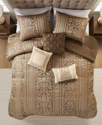 Bella Jacquard 6-Pc. Comforter Set, King/California King