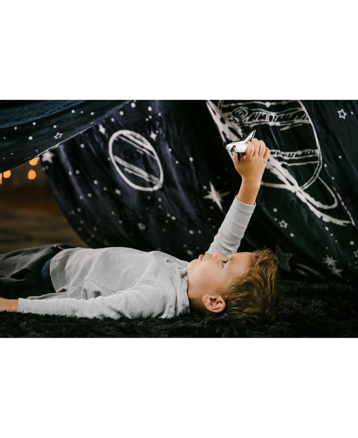 Chanasya Premium Solar System Galaxy Star Space Print Gift Throw Blanket- Featuring Nine Planets Orbiting the Sun Including Pluto Reversible for Bed C