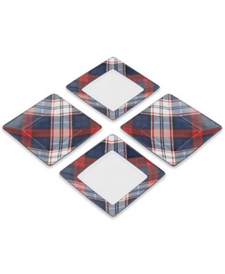 Tommy Hilfiger - Gifts Collection Stoneware Appetizer Plates, Set of 4
