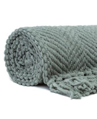 Premium Textured Knit Soft Cozy Blanket, Thrown