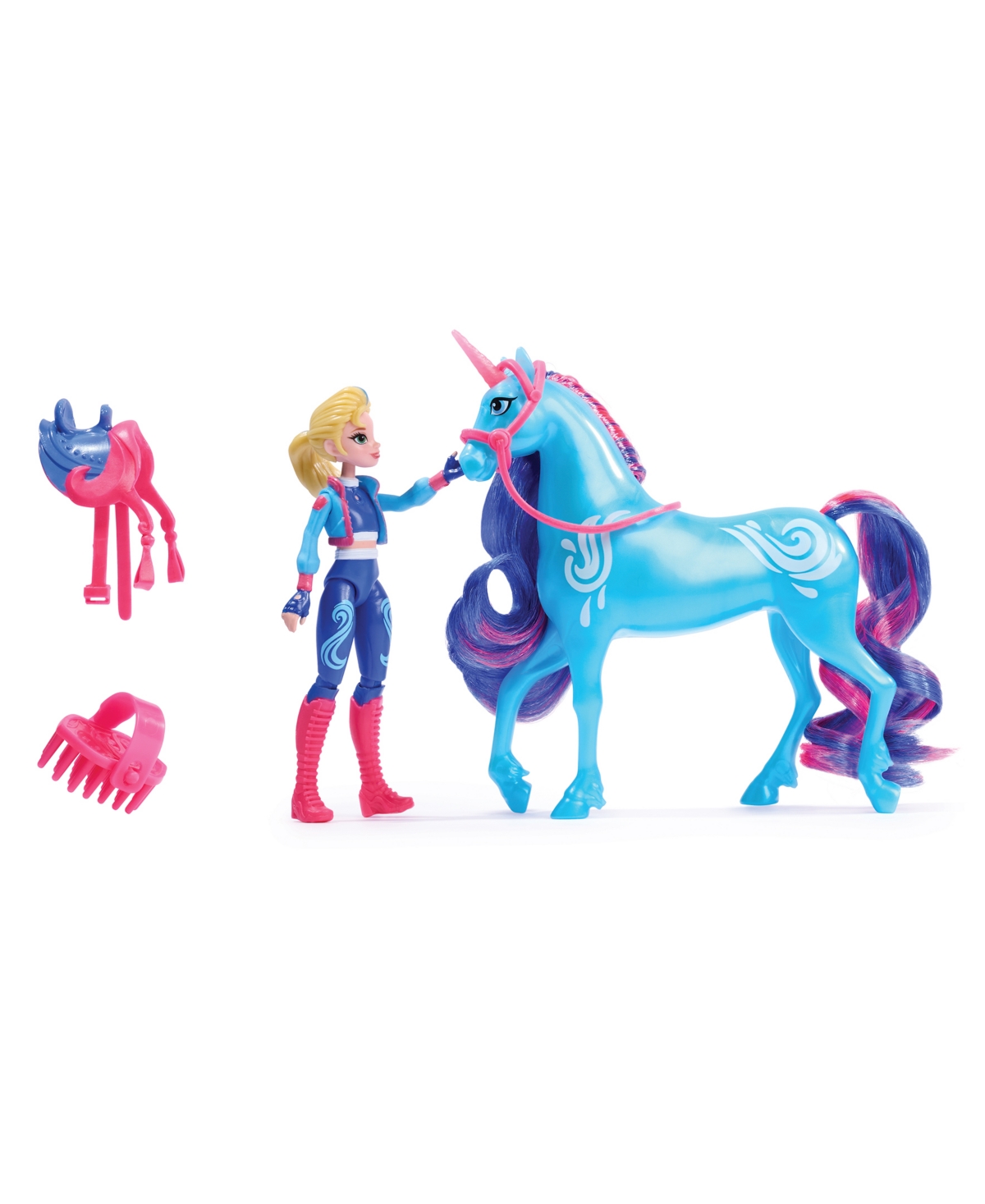Unicorn Academy Isabel River Set With 2 Riding Accessories Toys In Multi Color