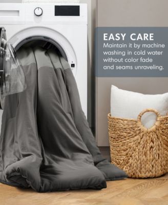 Miro Soft Washed Color Block 2-Pc. Comforter Set, Twin/Twin XL