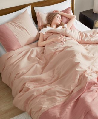 Miro Soft Washed Color Block 2-Pc. Comforter Set, Twin/Twin XL