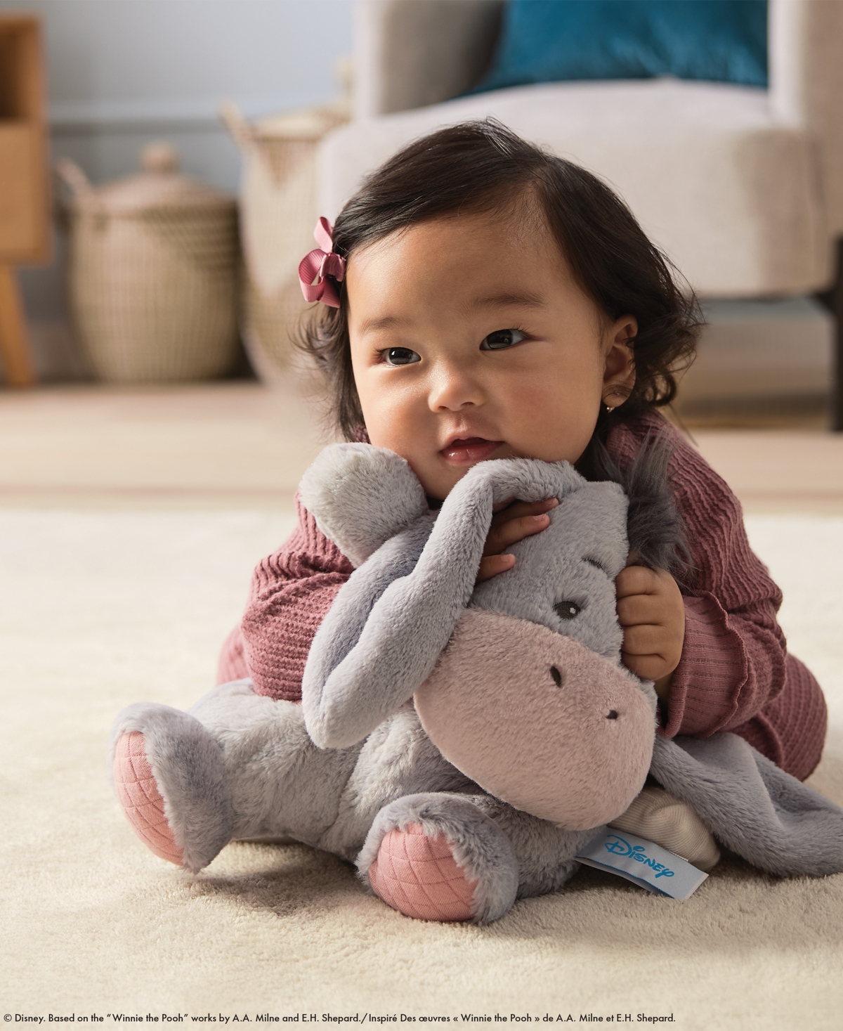 Gund Disney Official Eeyore Oh So Snuggly Plush In Multi Color