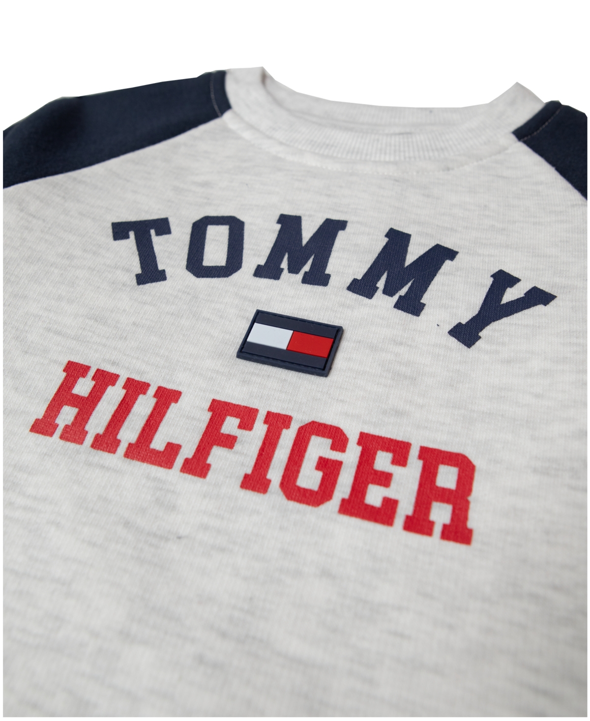Tommy Hilfiger Baby Boy Heather Colorblock Fleece Sweatsuit