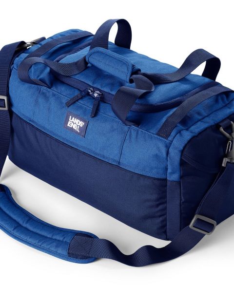 Сумка Lands' End Small All Purpose Travel Duffle, цвет: Синий сумеречный меланжевый