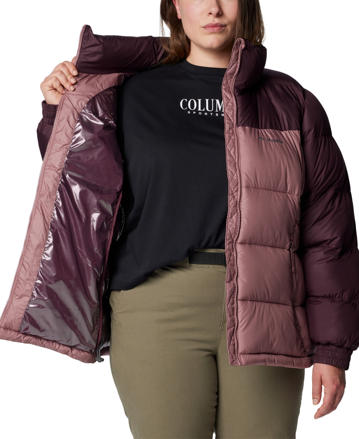 Columbia Plus Size Pike Lake Full-Zip Jacket - Fig